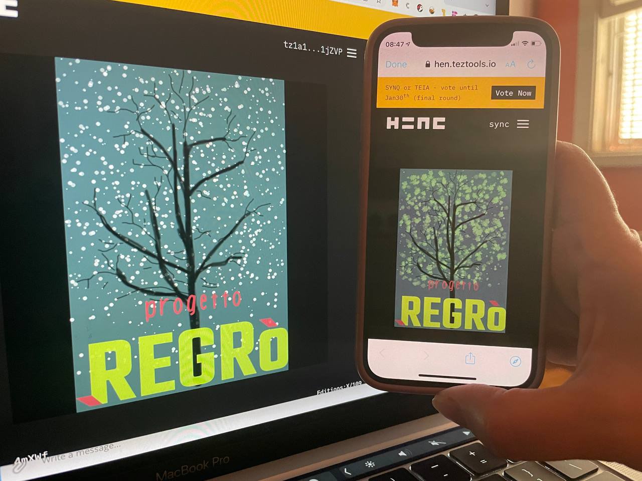 Regro interactive SVG